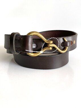 Artisan Handcrafted Equestrian Hoof Pick Leather Riding Belt Size 36